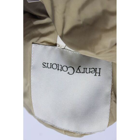 Henry Cottons Mens Collared Long Sleeve Snapped Buttoned Jacket Green Size EUR42 - Picture 4 of 6